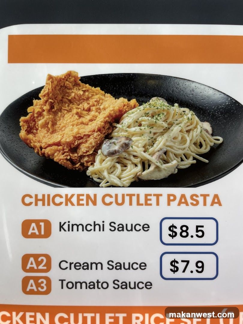 Chicken Cutlet Pasta Menu Item