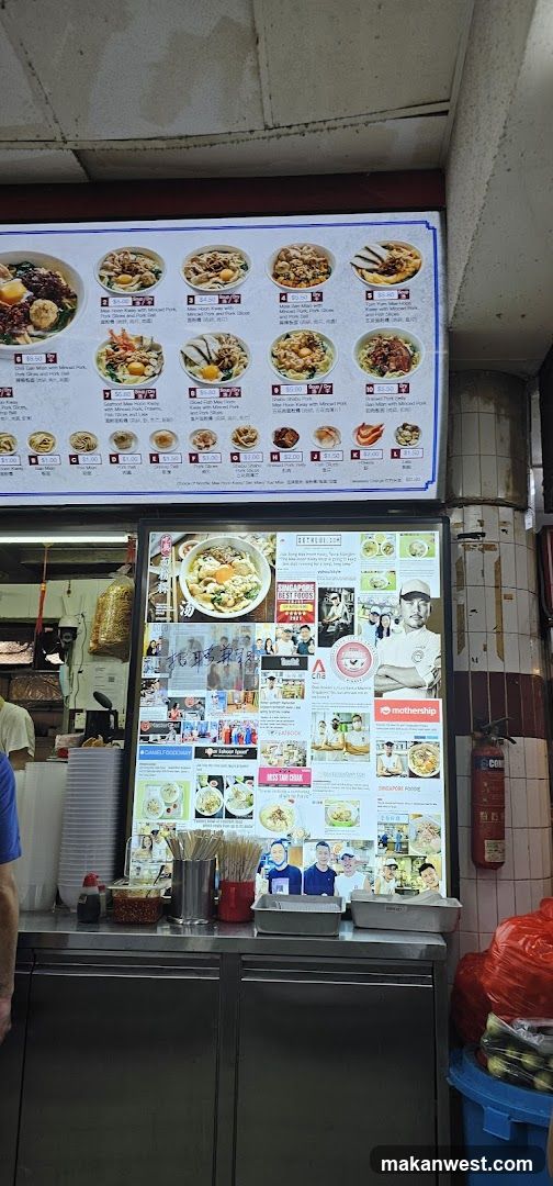 Food Stall Interior and Menu Display