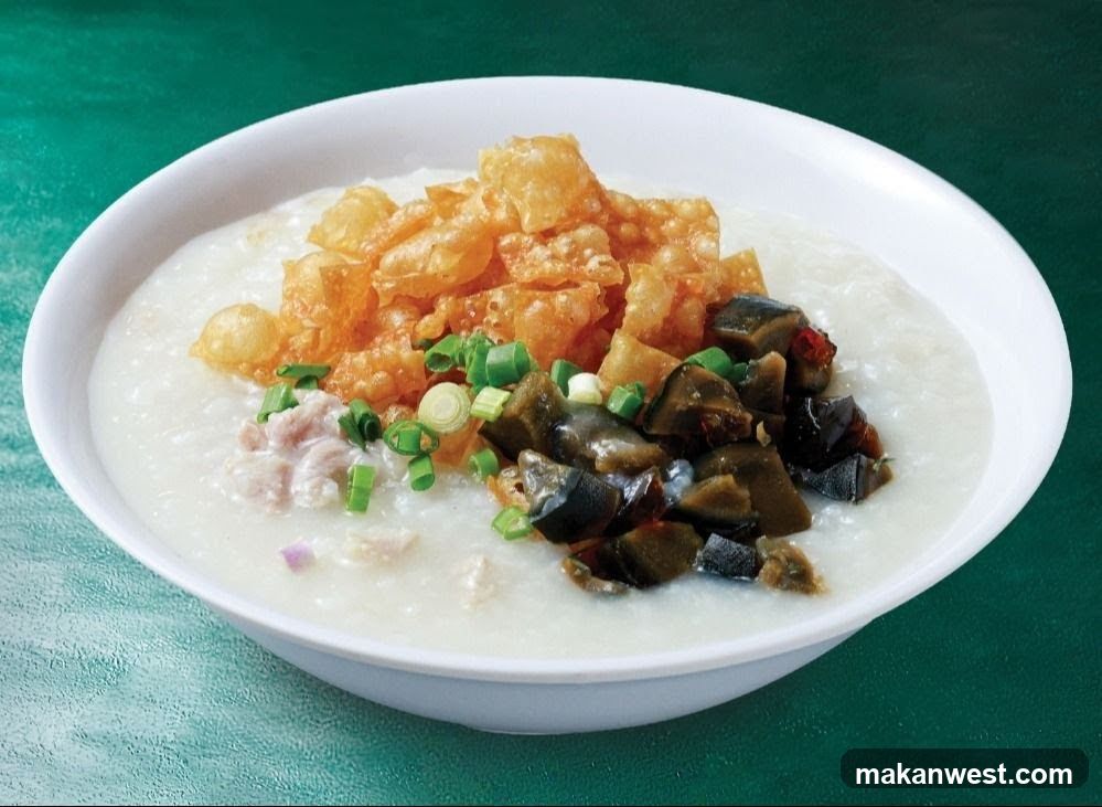 Congee with toppings