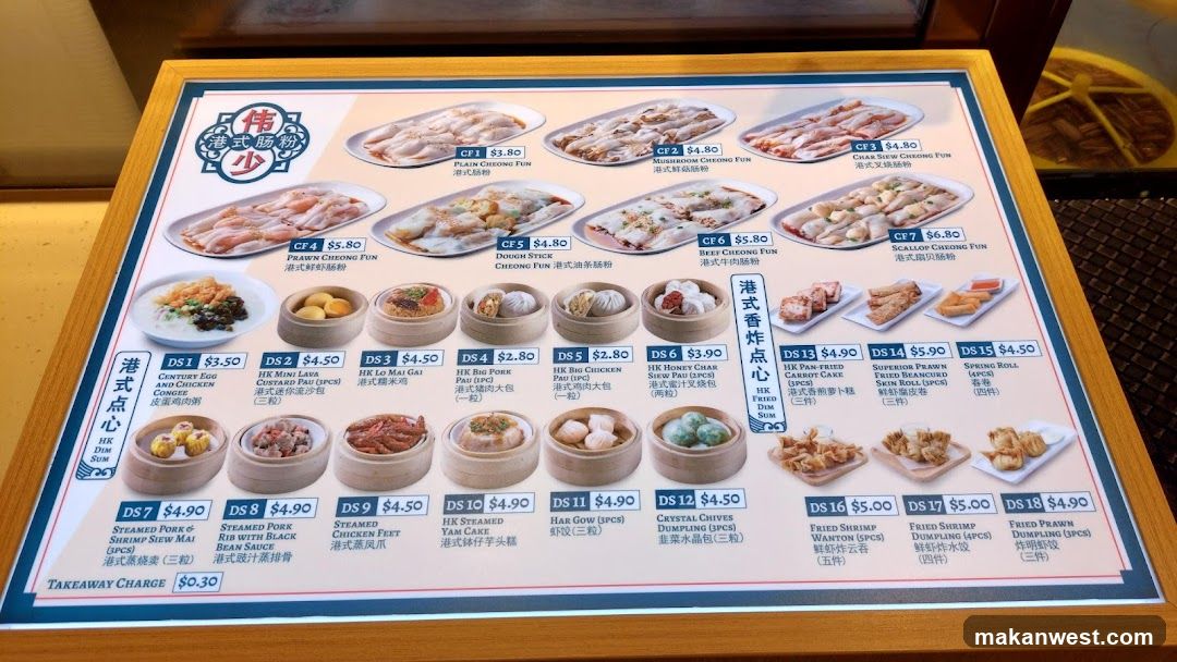Dim Sum Menu Board