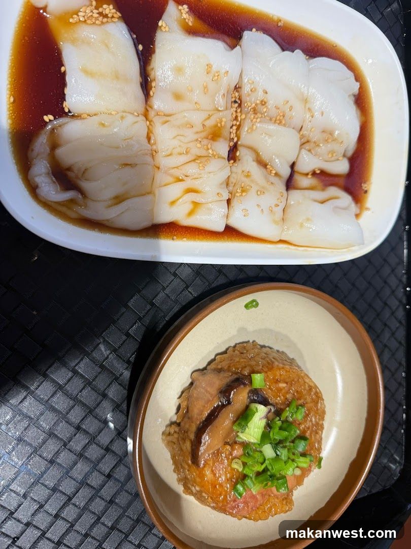 Dim Sum and Rice Dish
