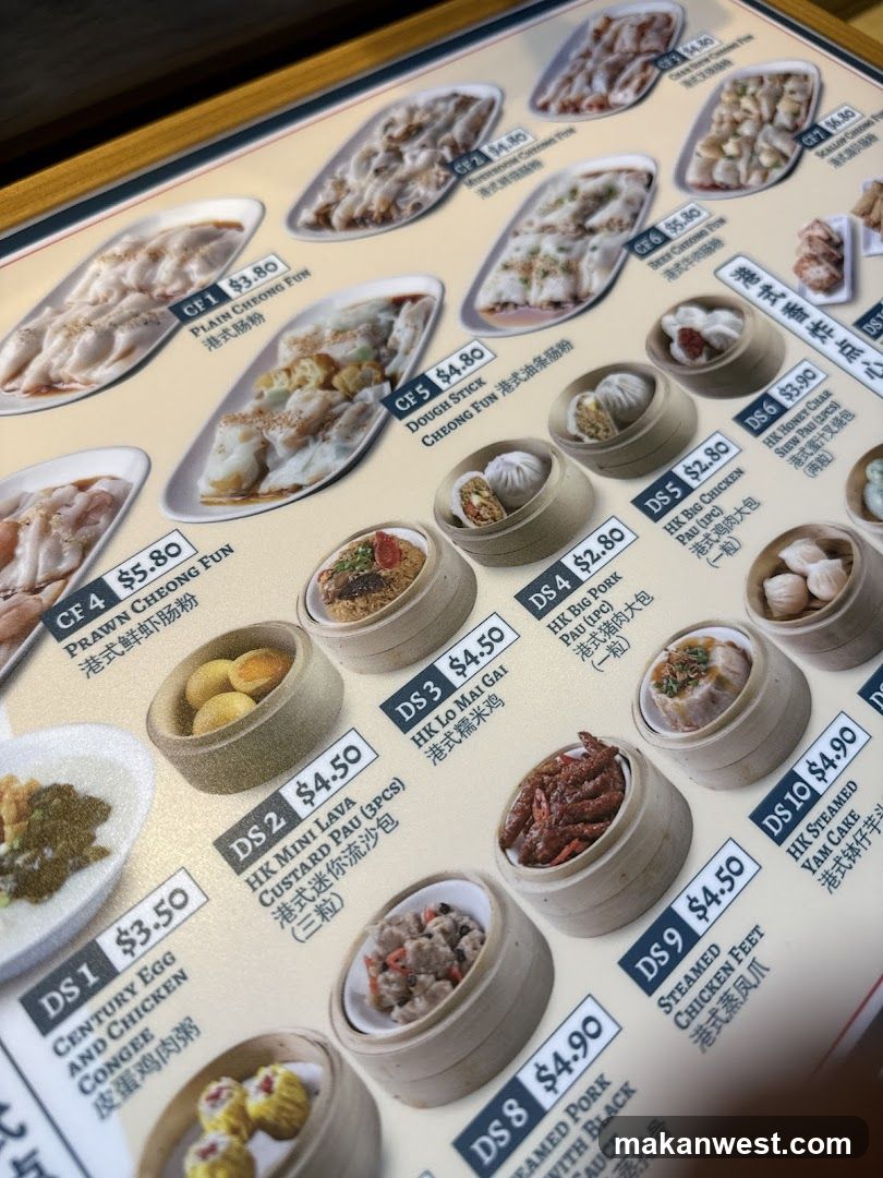 Dim Sum Menu