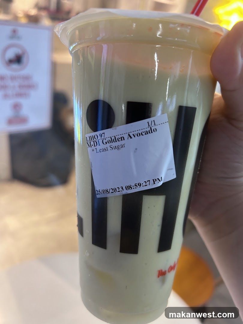 Golden Avocado Drink