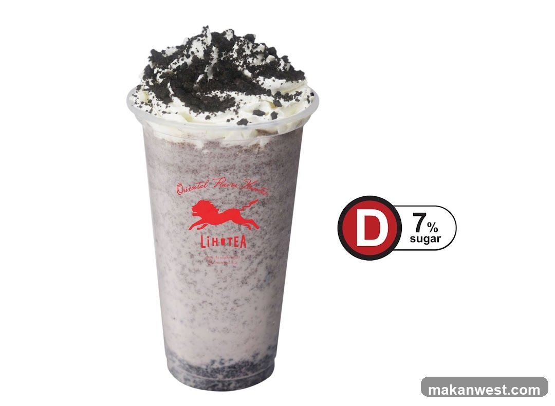 Oreo Milkshake with Whipped Cream and Crumbs
