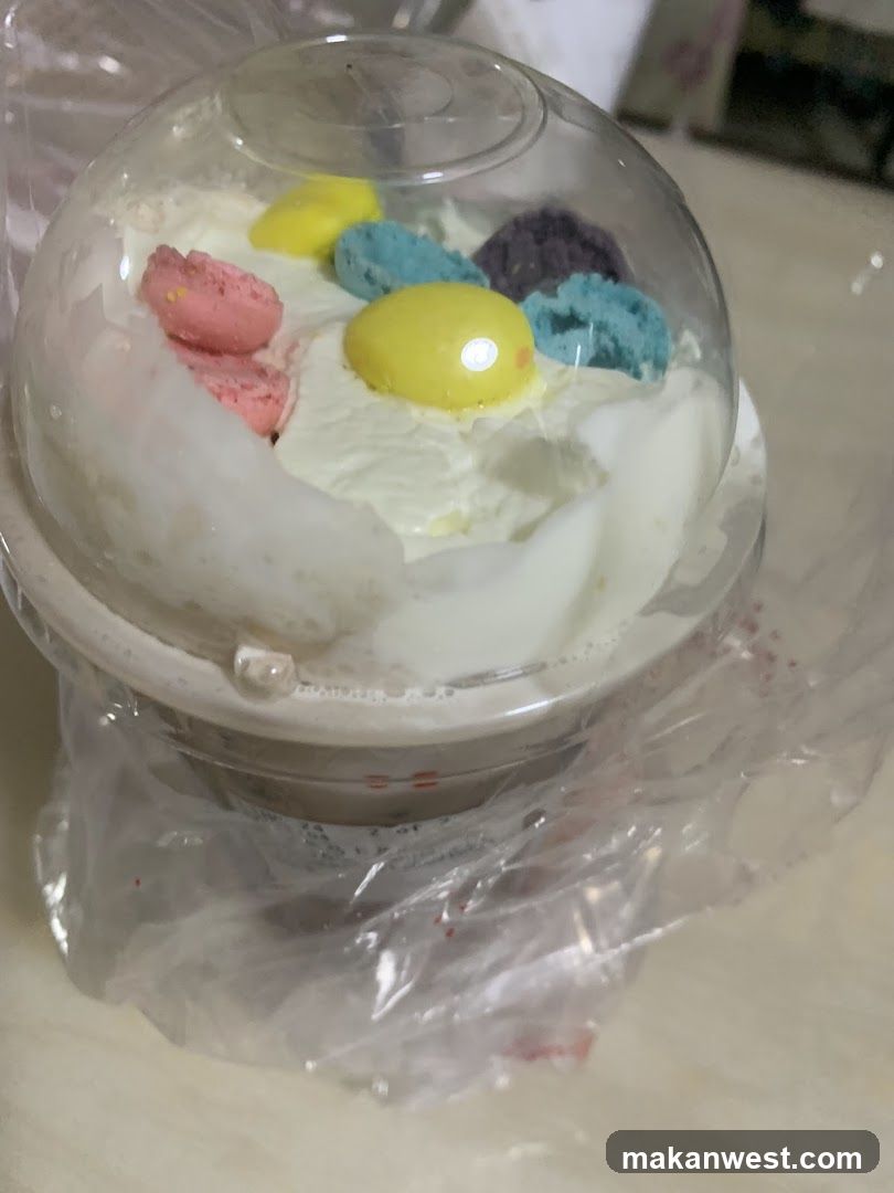 Colorful Dessert in Clear Cup