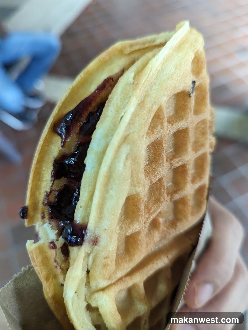 Waffle Sandwich with Jam