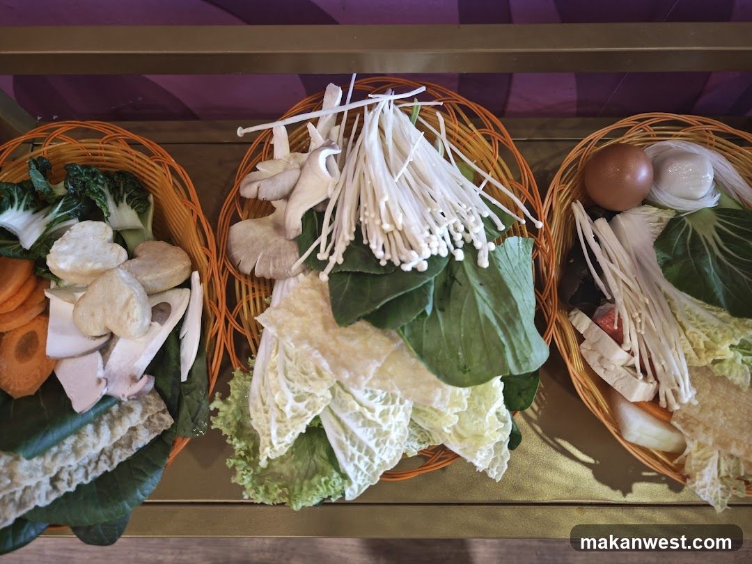Hot Pot Ingredients Display