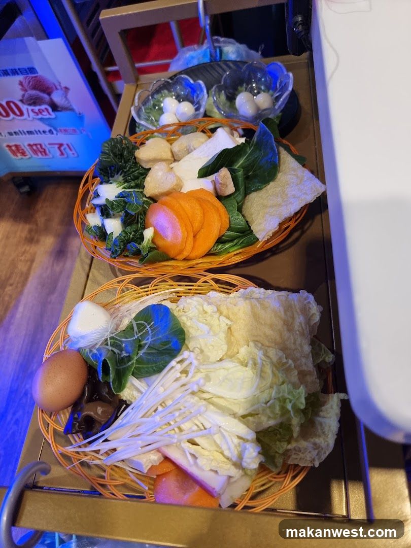 Hot Pot Ingredients Display