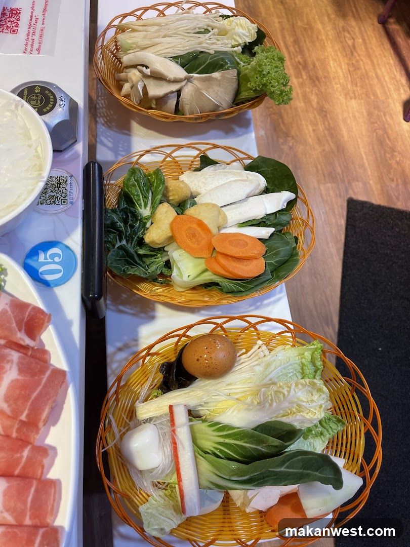 Hot Pot Ingredients Display