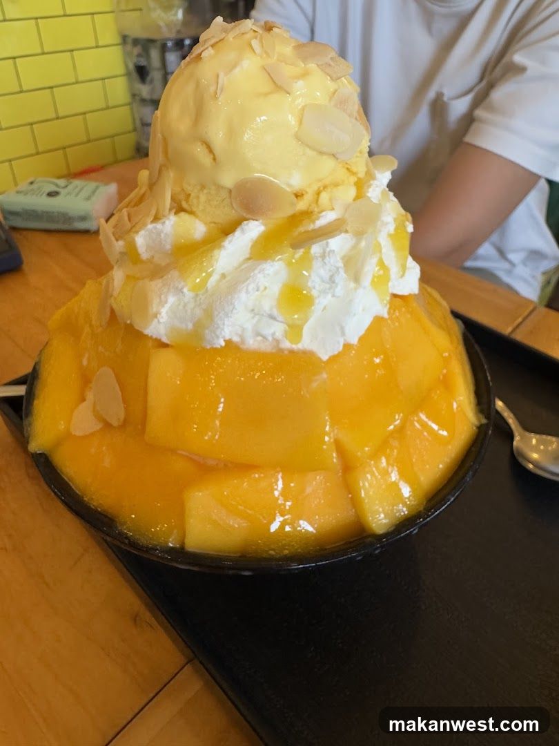 Mango Shaved Ice Dessert