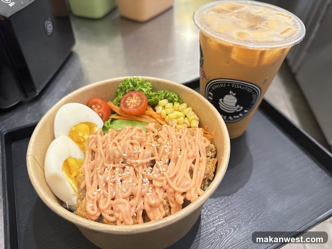 Bowl and Iced Coffee