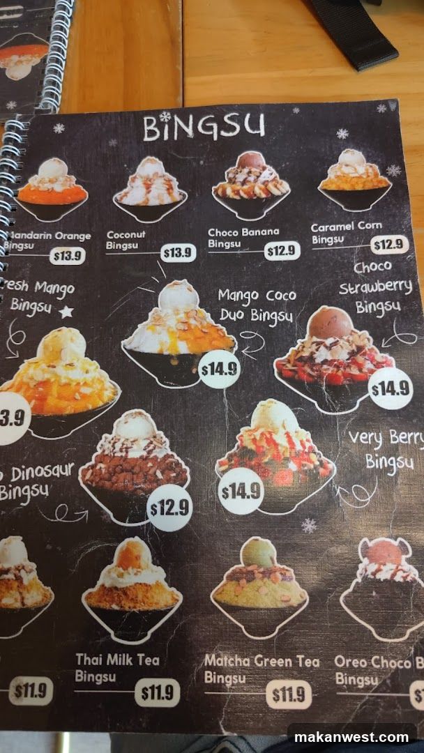 Bingsu Menu