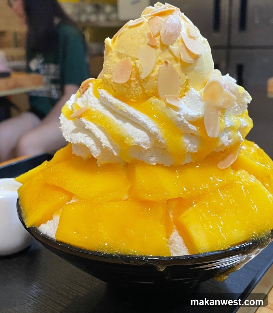 Mango Shaved Ice Dessert