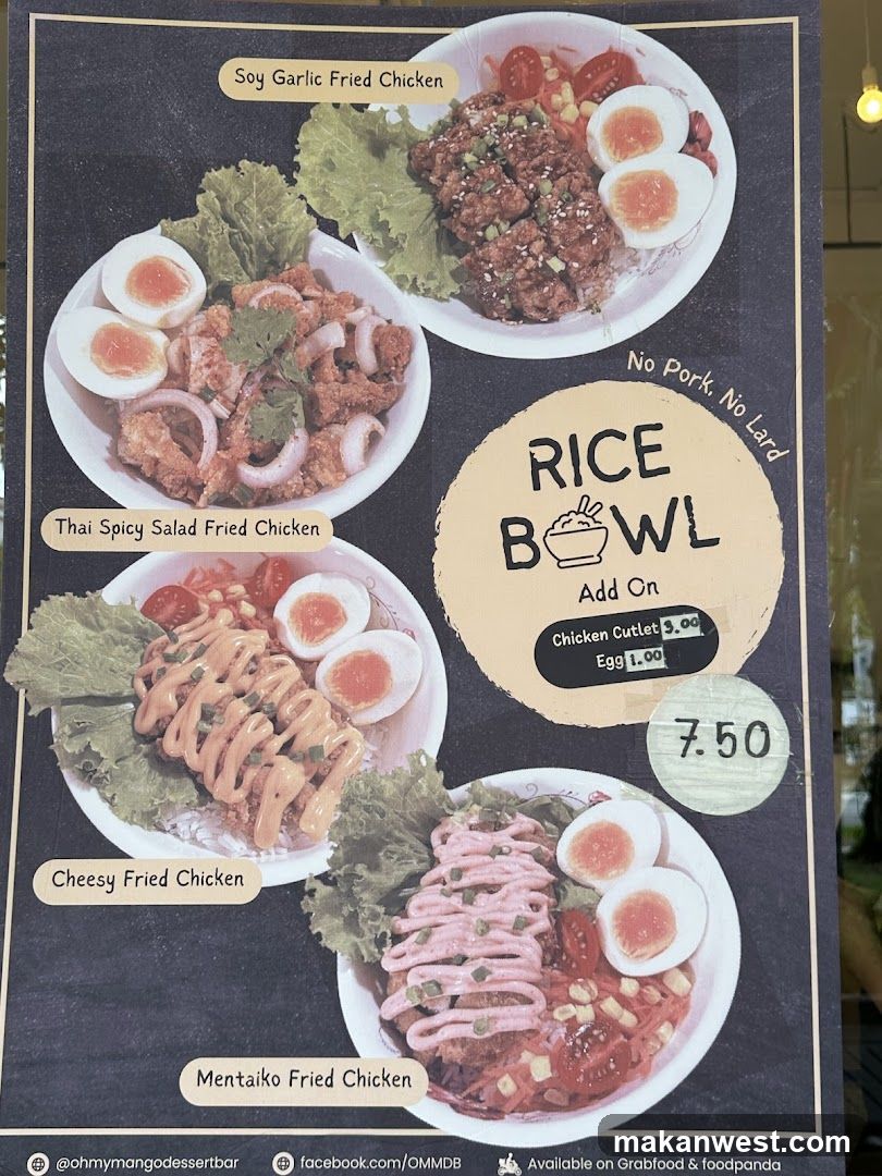 Fried Chicken Rice Bowl Menu