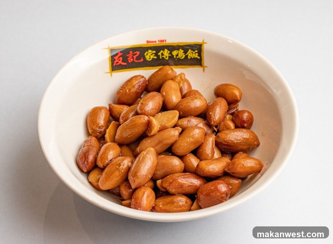Bowl of roasted peanuts