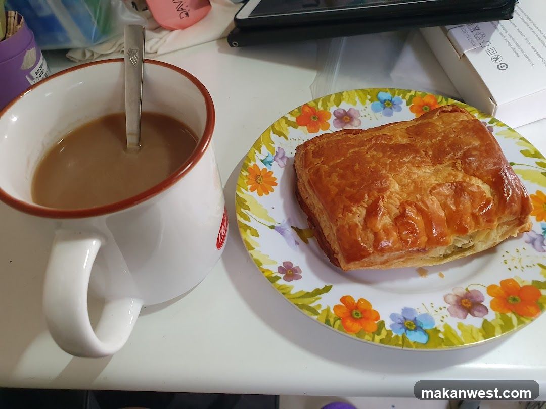 Breakfast with Pastry and Coffee