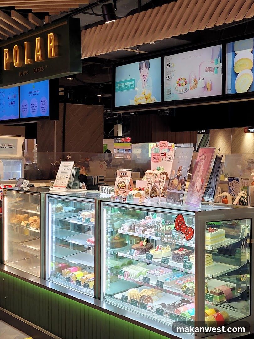 Polar Puffs Cakes Display