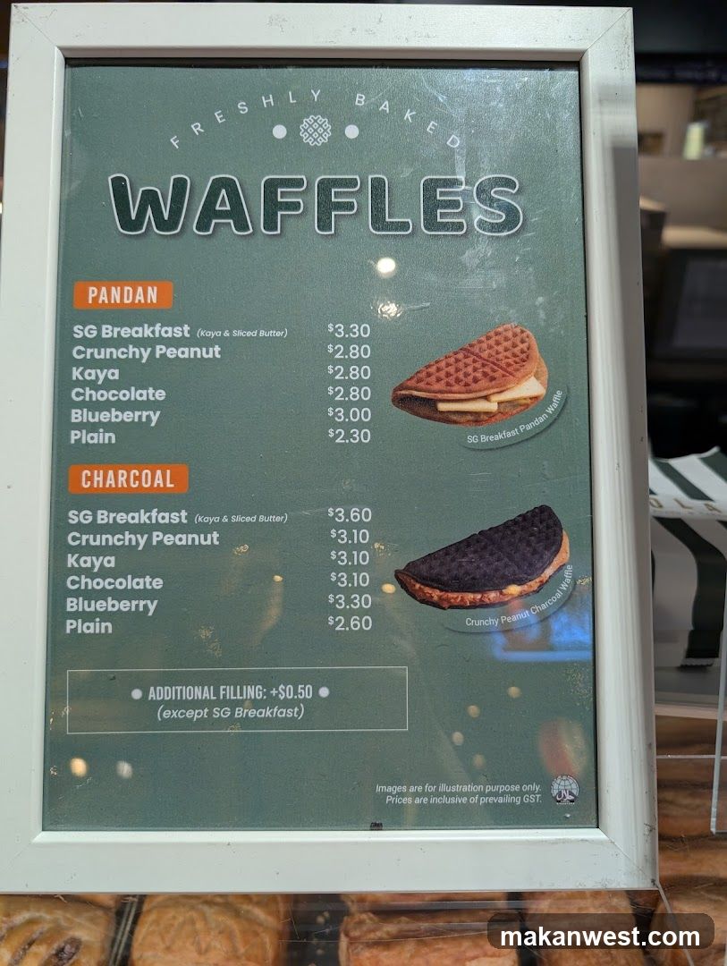 Waffles Menu Board