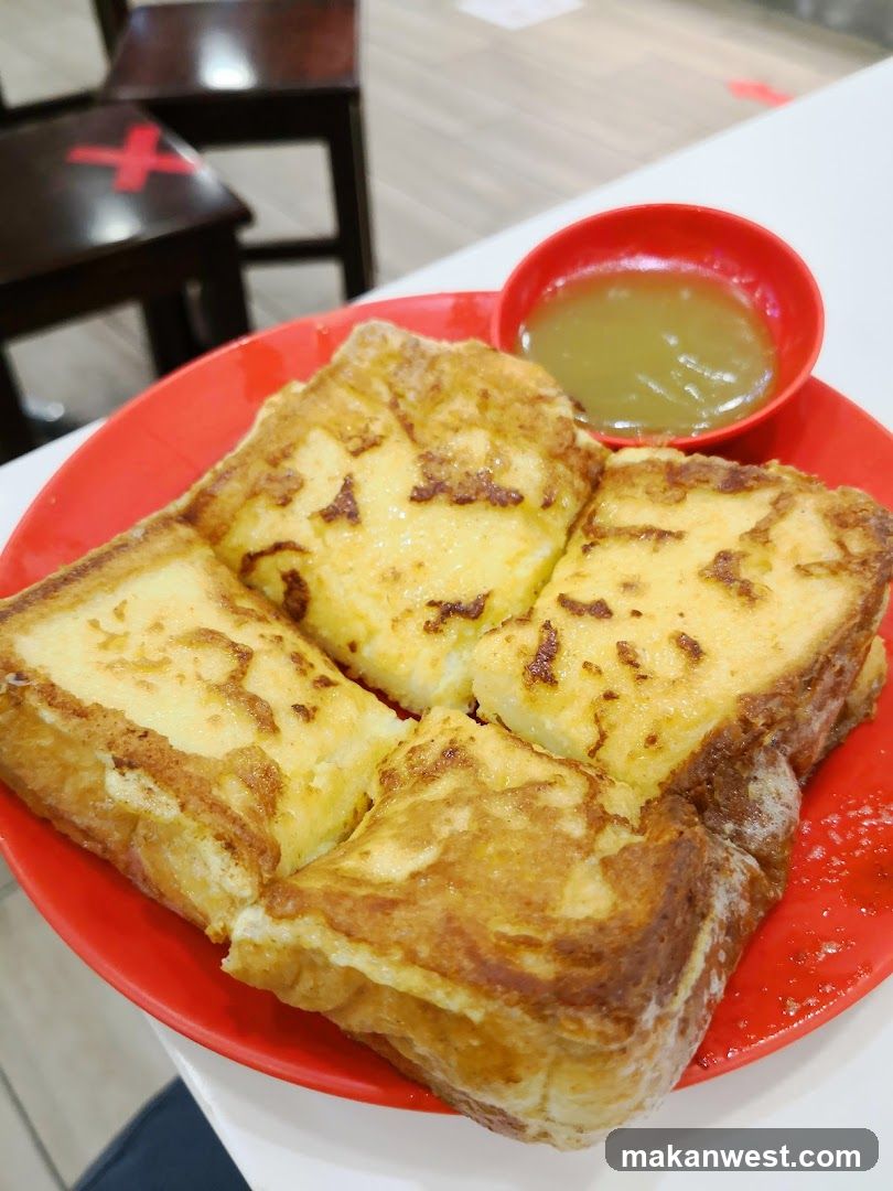 Custard Toast with Sauce