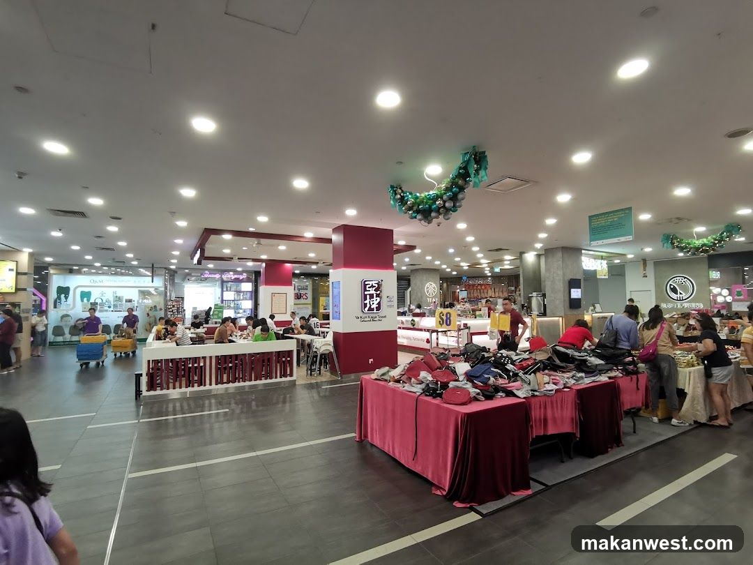 Shopping Mall Interior with Market Stall