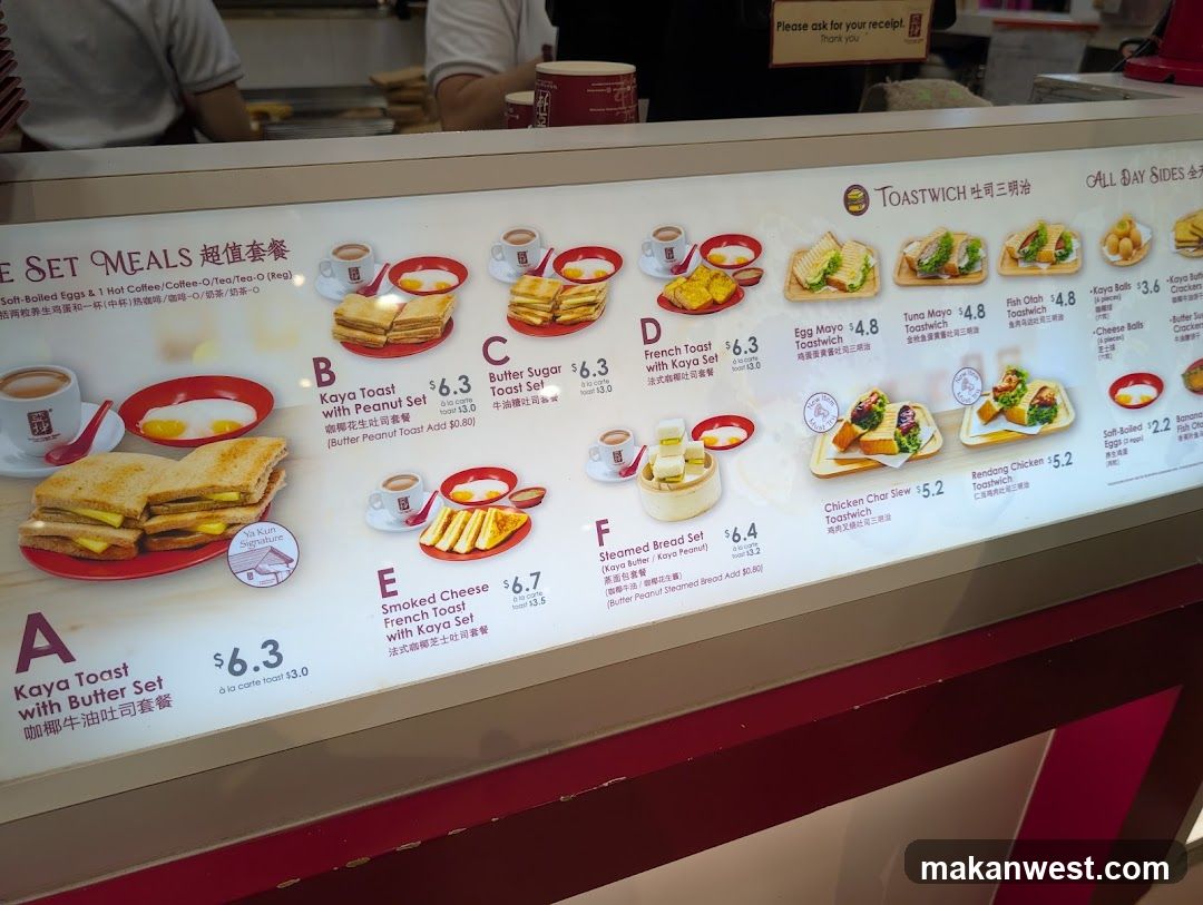 Breakfast Menu Board