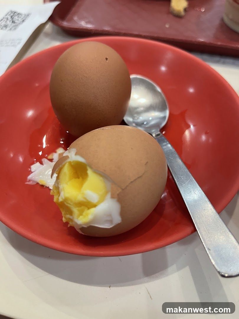 Eggs on a Red Plate
