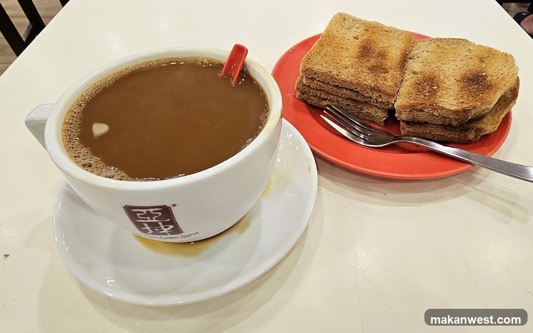 Cup of coffee with toast
