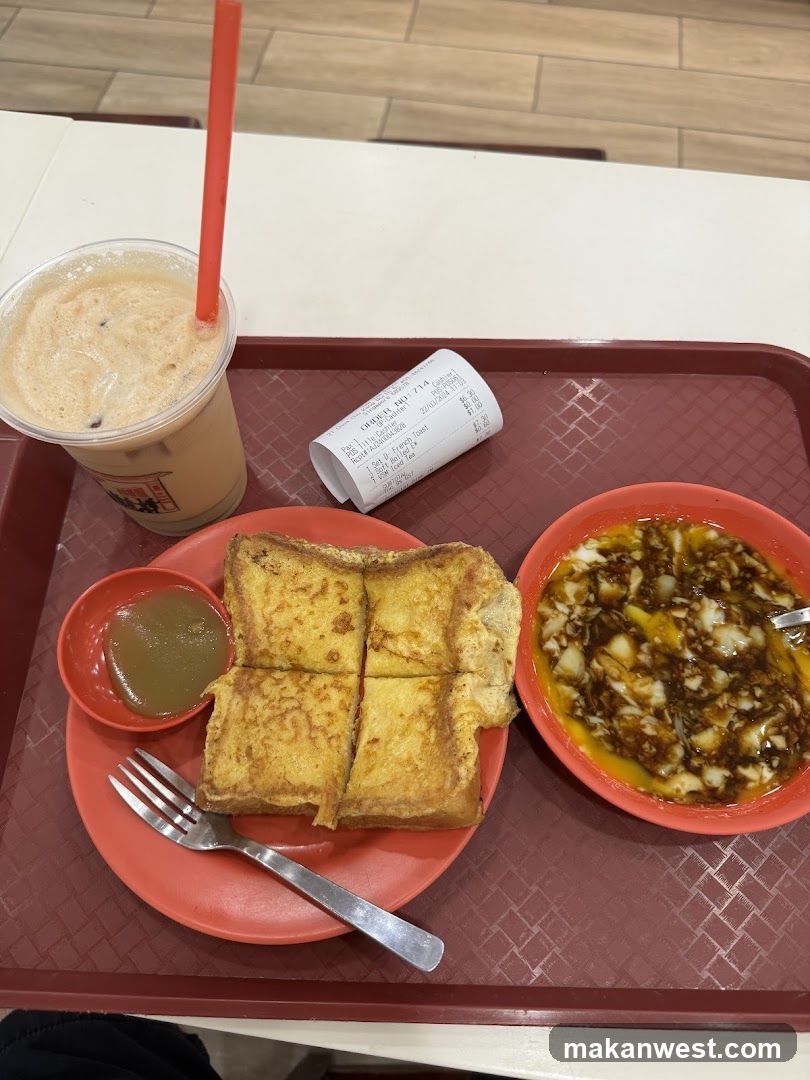 Breakfast Tray with Toast and Soup