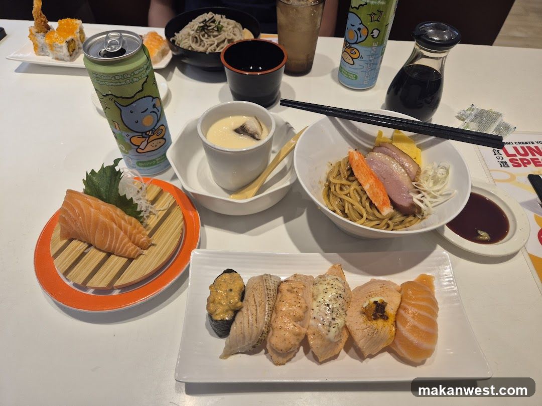 Sushi and Ramen Spread