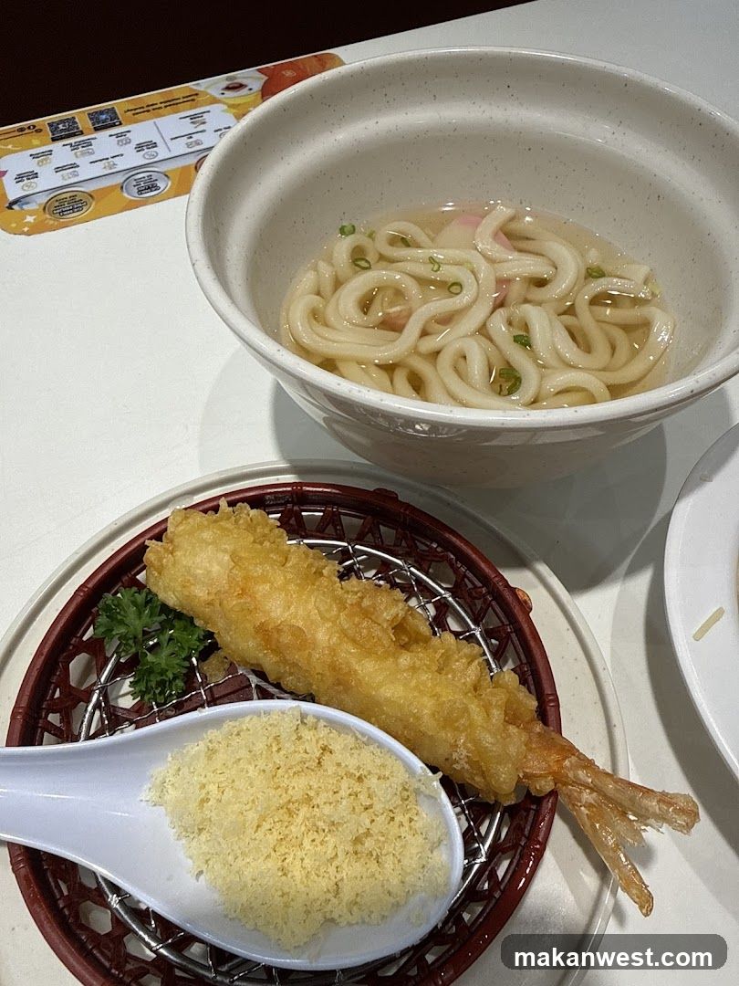 Udon Noodles and Tempura