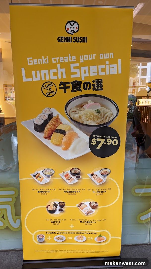 Genki Sushi Lunch Special Flyer