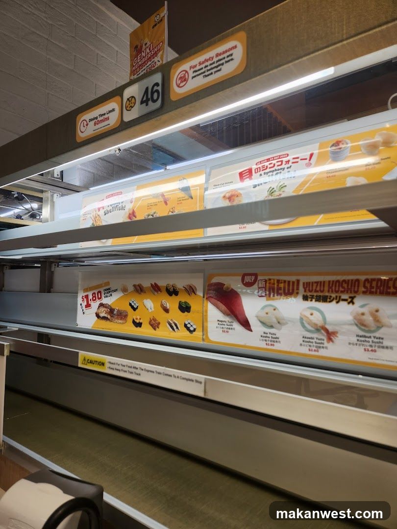 Food Display Shelf with Menu Boards
