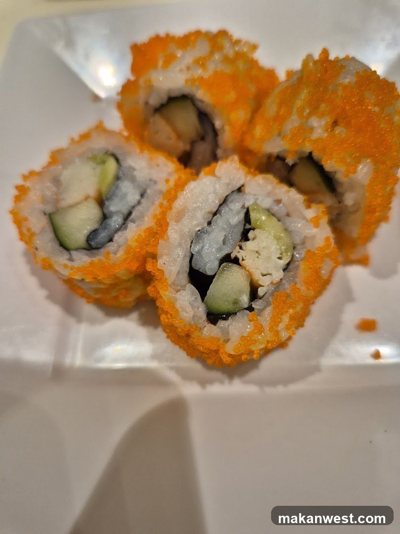 Sushi Roll with Tuna and Avocado