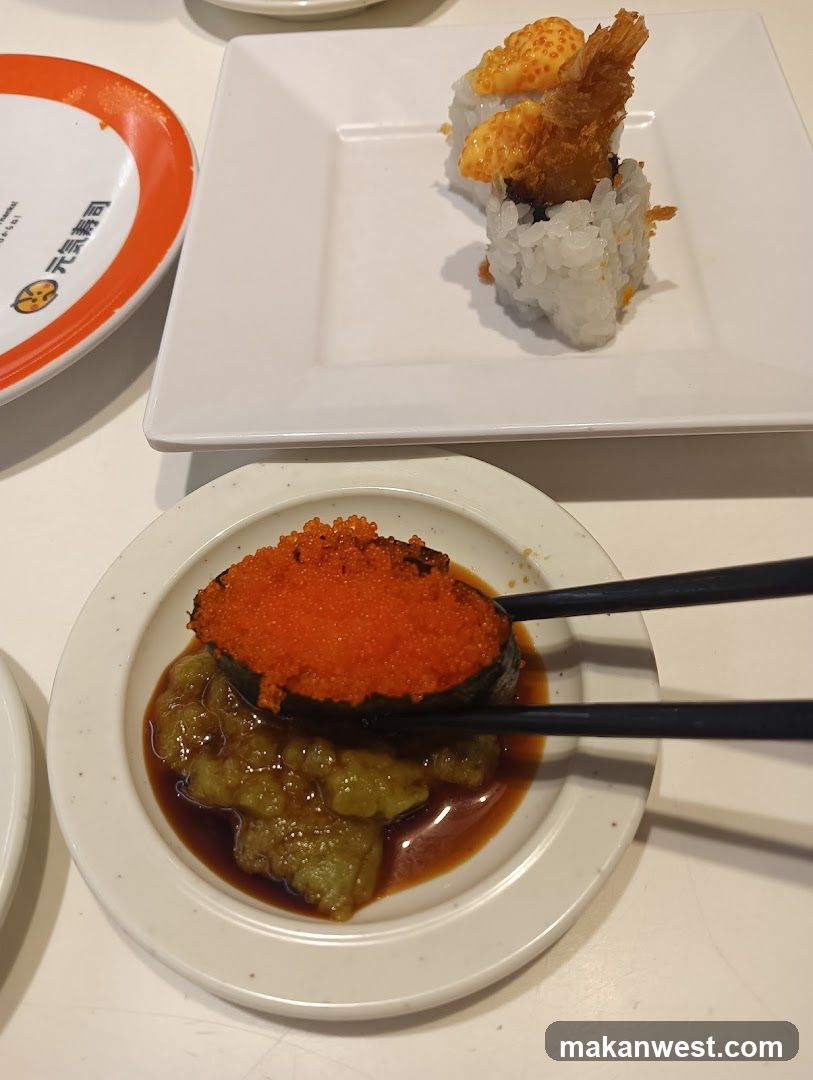 Sushi and Eel Dish