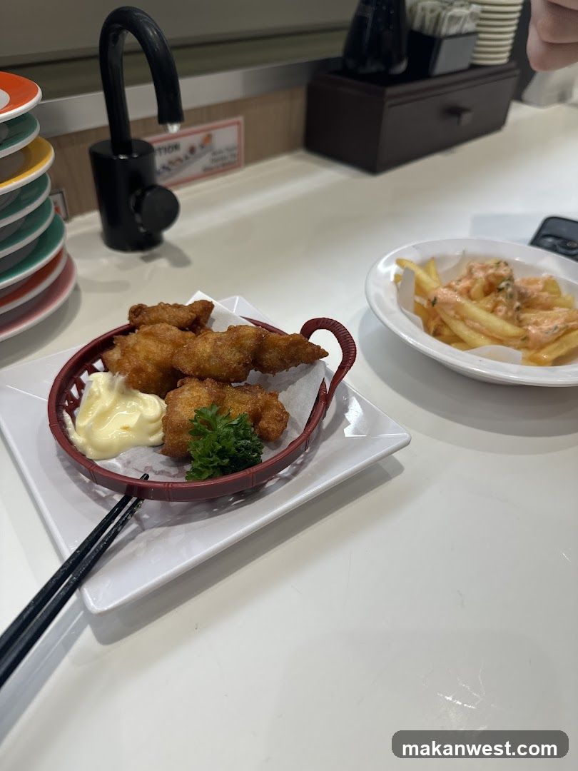 Fried Chicken and Fries at a Restaurant