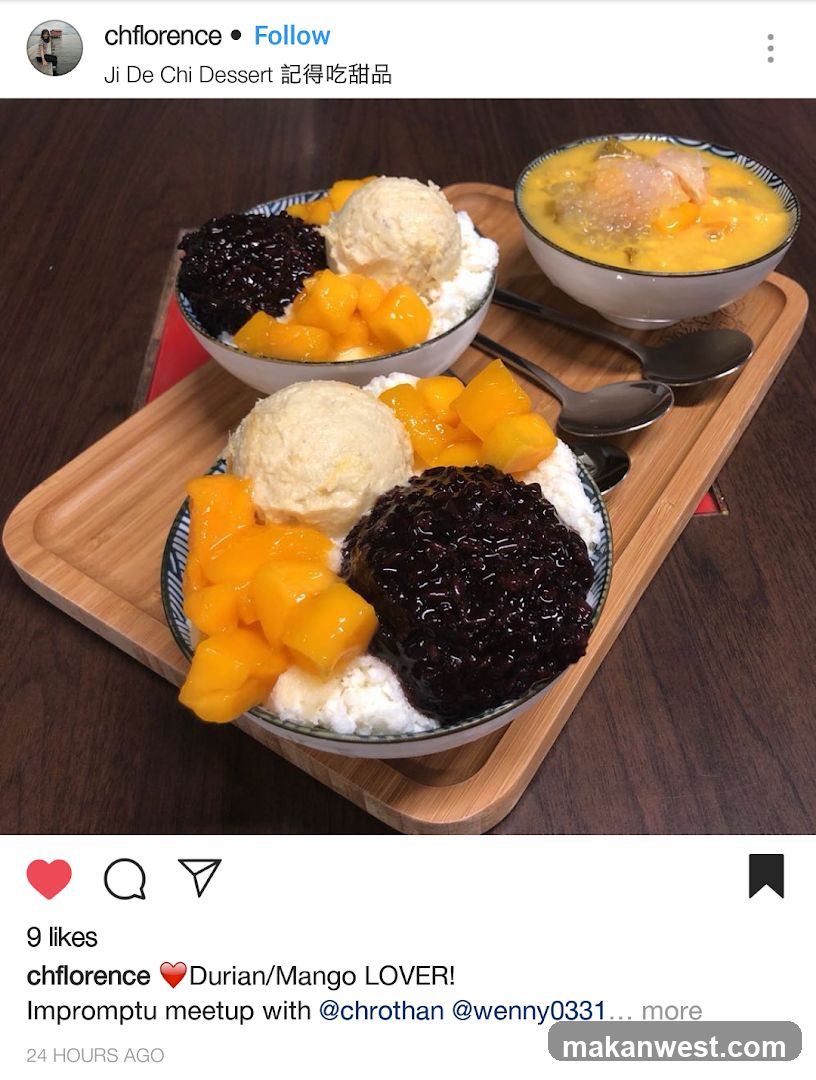 Dessert Bowl with Mango and Black Sesame