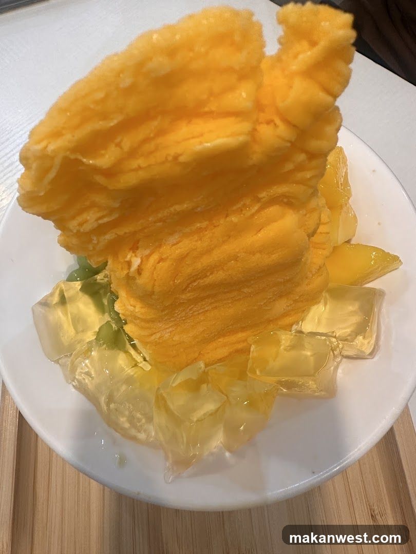 Mango Shaved Ice Dessert
