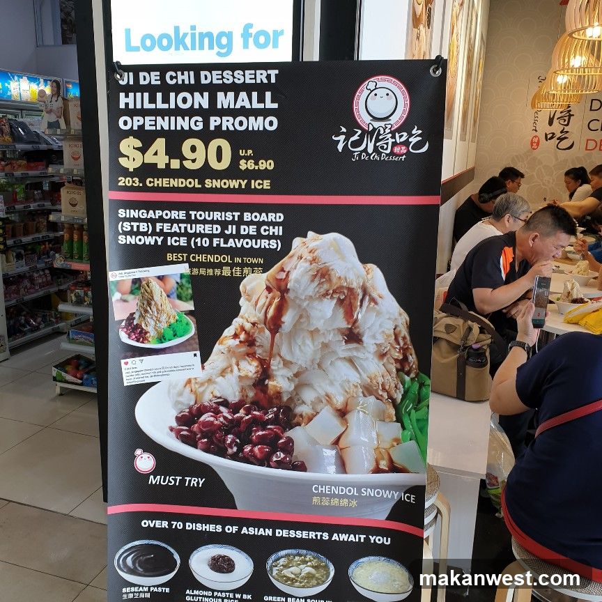 Chendol Snowy Ice Promo Sign