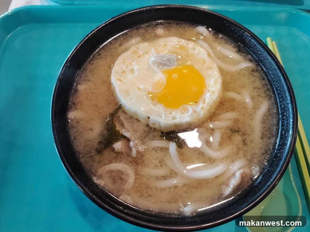 Bowl of Noodles with Fried Egg
