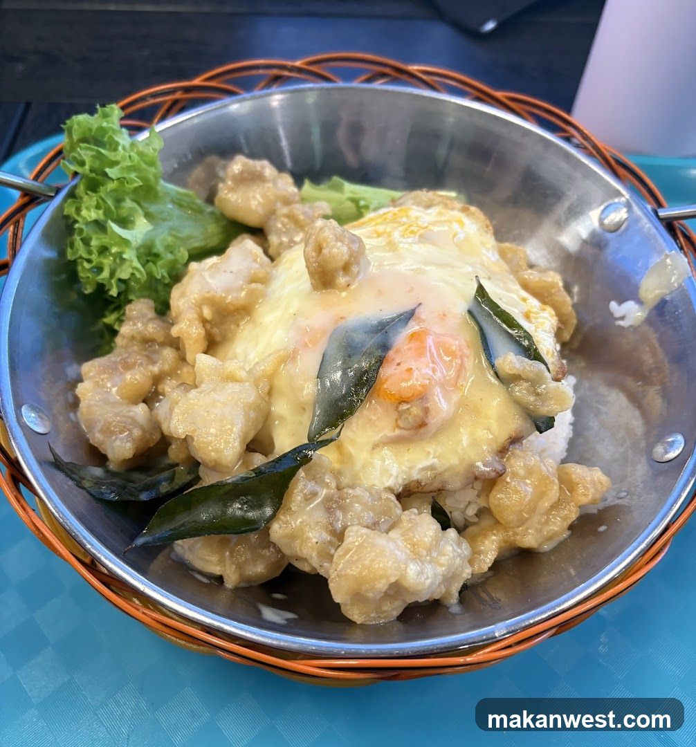 Crispy Chicken Rice Bowl with Egg