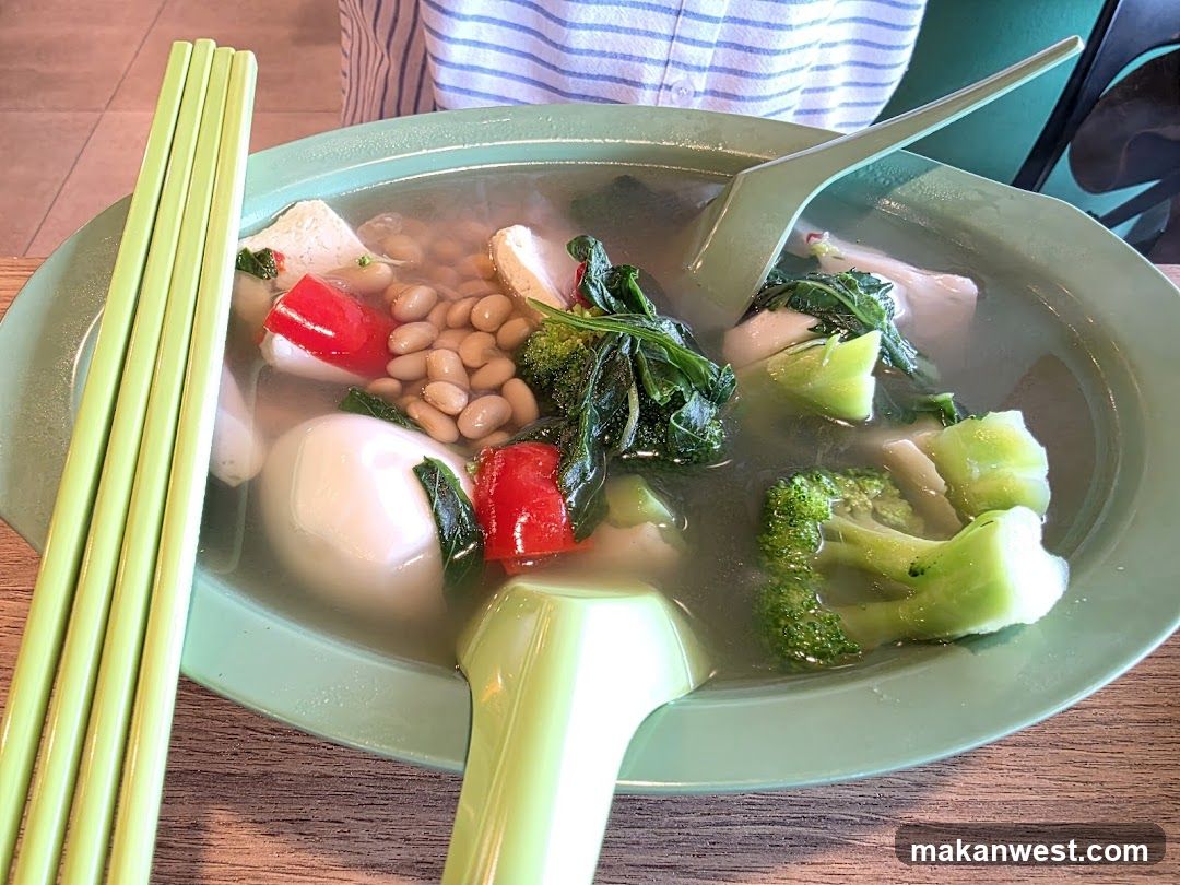 Soup Bowl with Vegetables and Tofu