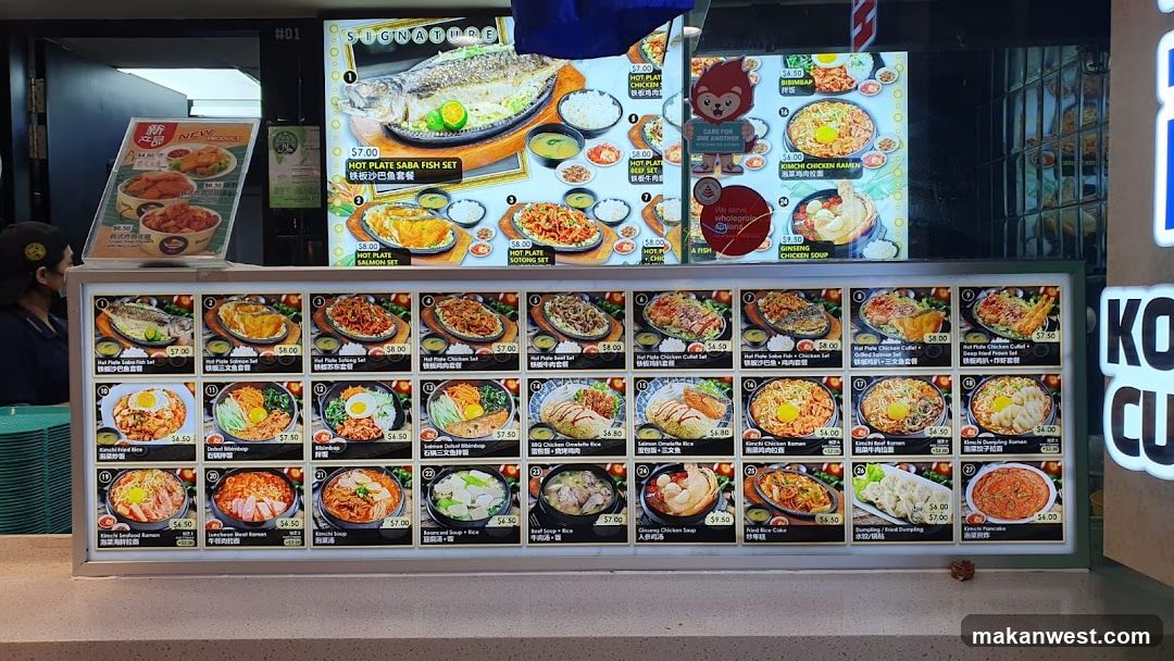 Restaurant Menu Board Display
