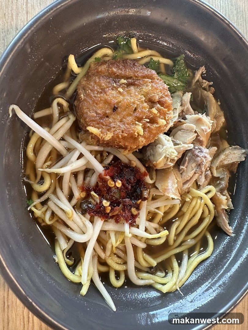Noodle Bowl with Fried Egg and Chili Paste