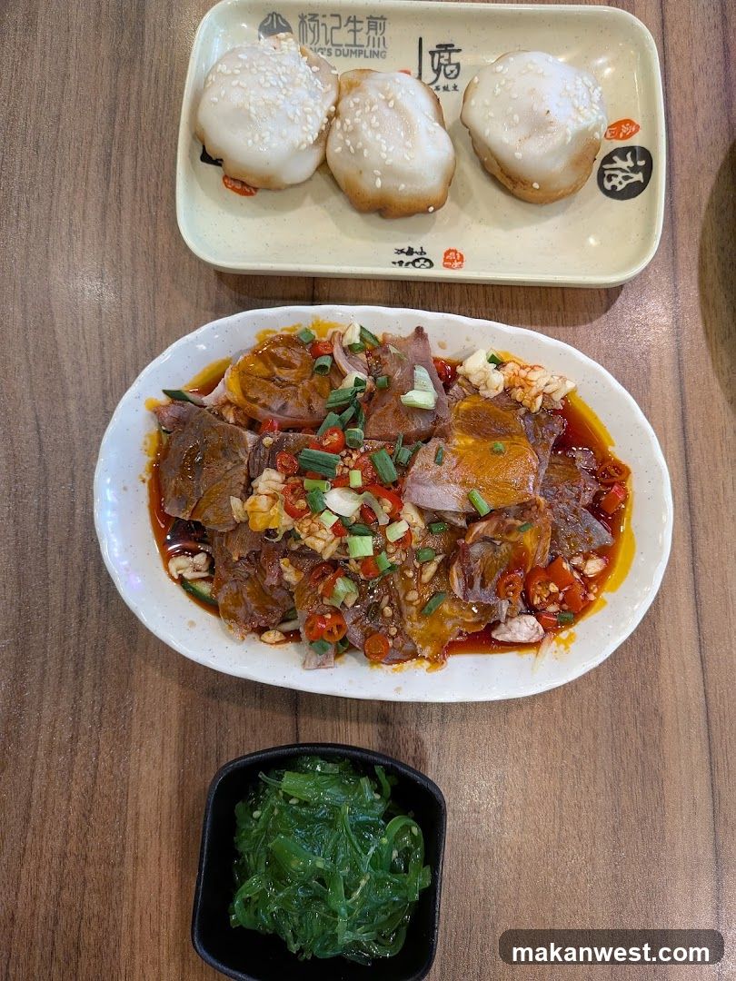Food on table