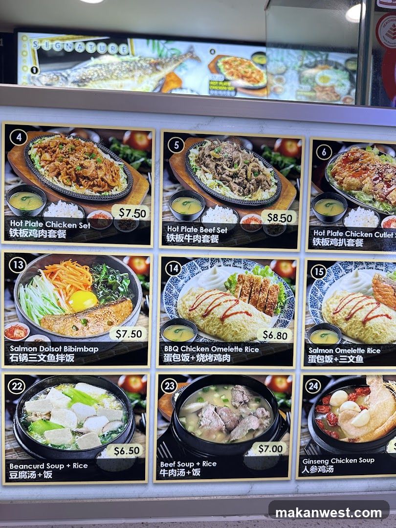 Restaurant Menu Board