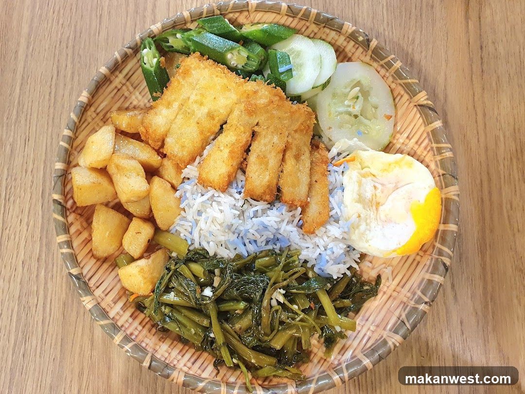 Bowl of Fried Rice with Tofu and Vegetables