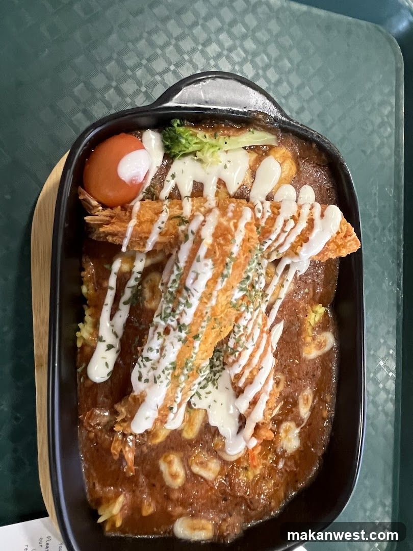 Curry Rice Dish with Fried Cutlet