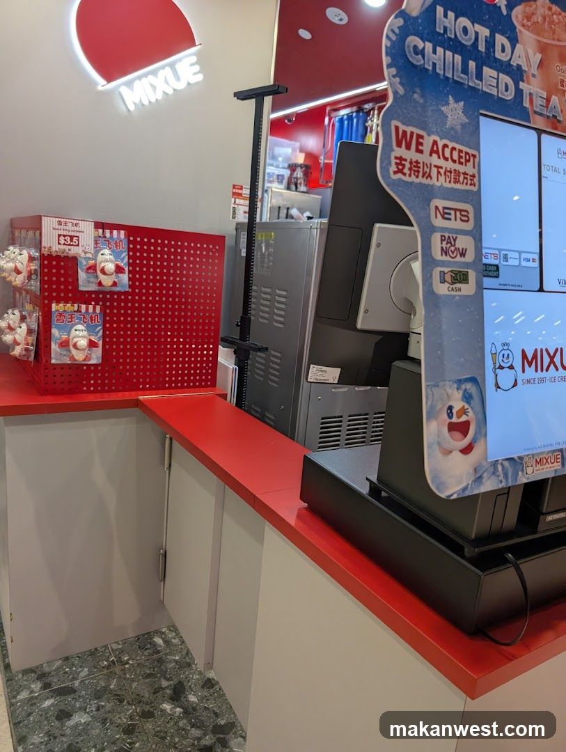 Mixue Ice Cream Shop Interior