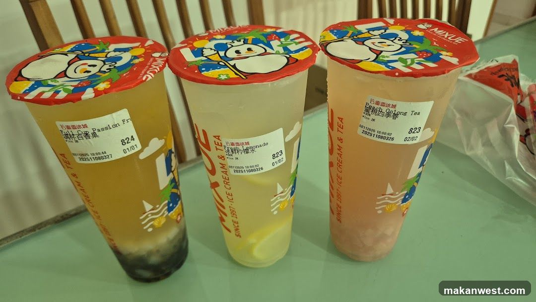 Three iced lemonade drinks from Maxle