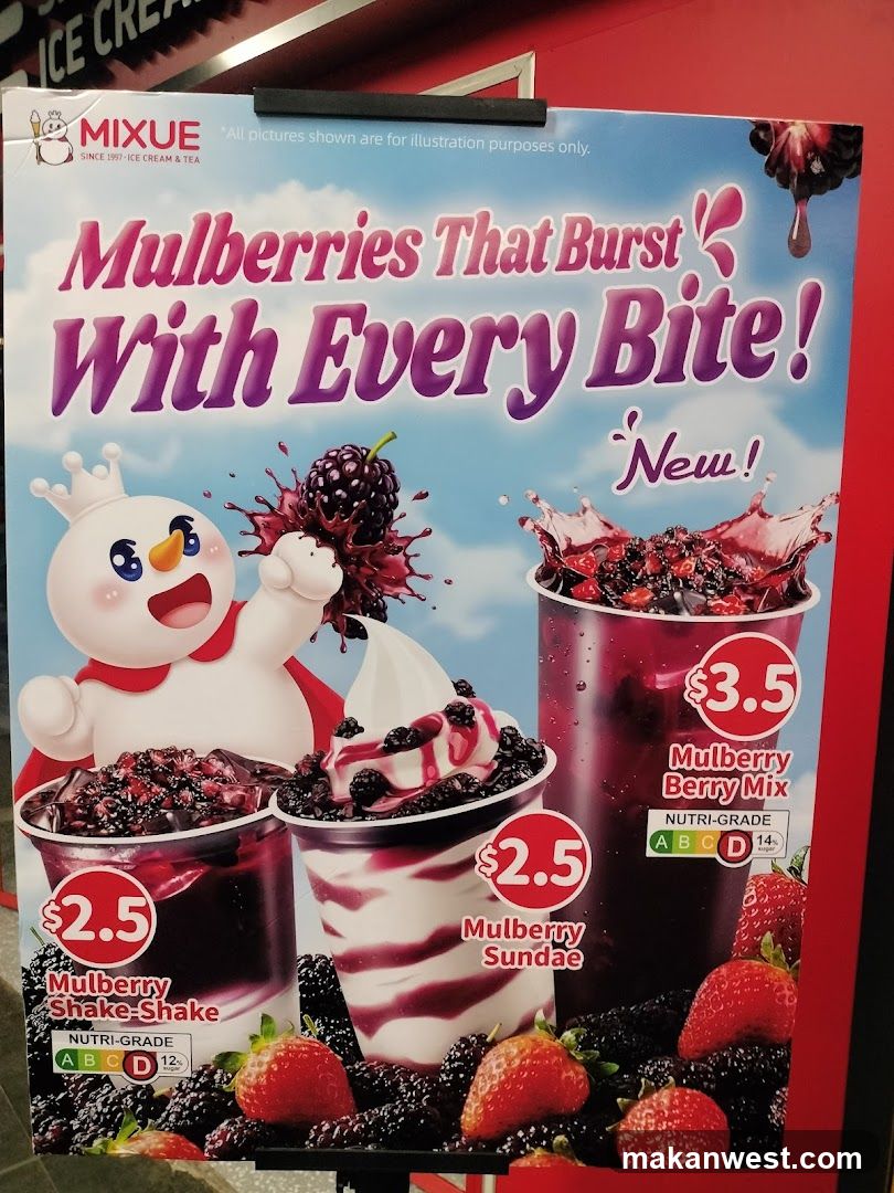 Mixue Mulberry Promotion Poster